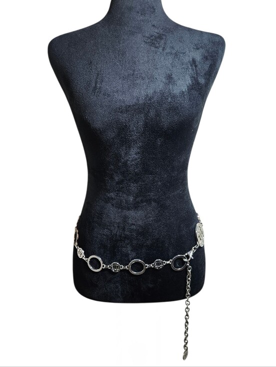 ANTONIO MELANI Accessories - Antonio Melani Vintage Y2K Silver Chain Link Statement Waist Belt One Size